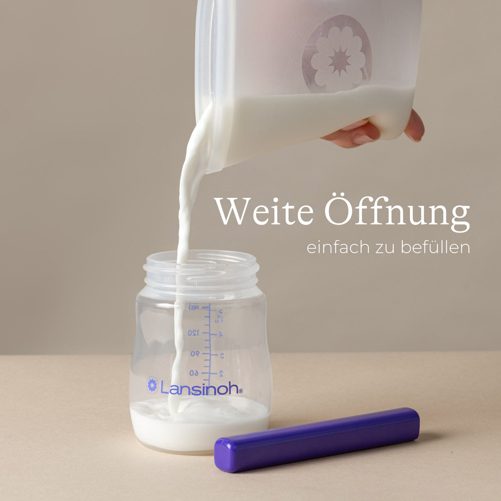 muttermilch aufbewahren glas Muttermilchflaschen