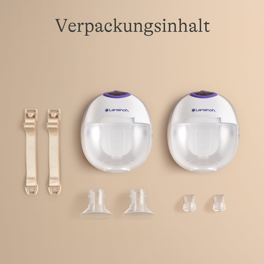 Verpackungsinhalt Tragbare Doppelmilchpumpe