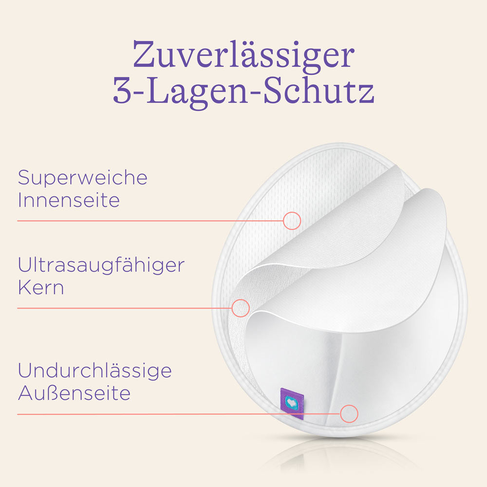 Waschbare Stilleinlagen 4 Stück