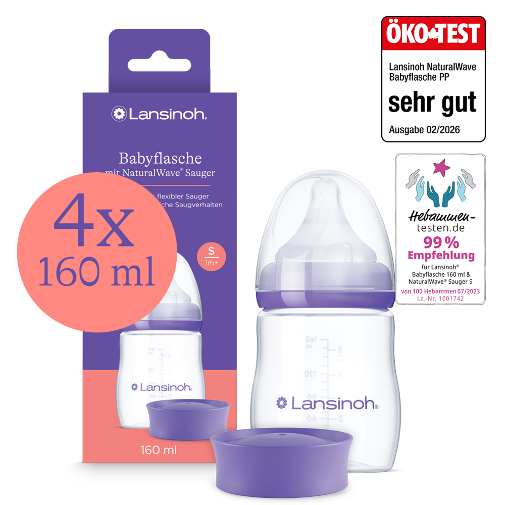 wie lange fläschchen aufbewahren Babyflasche mit NaturalWave® Sauger 160 ml
