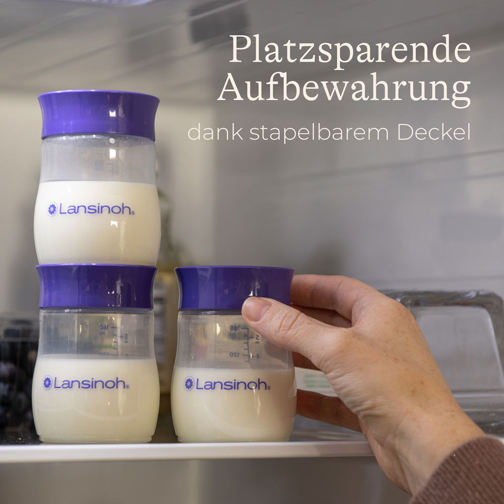 lansinoh muttermilch aufbewahren Muttermilchflaschen