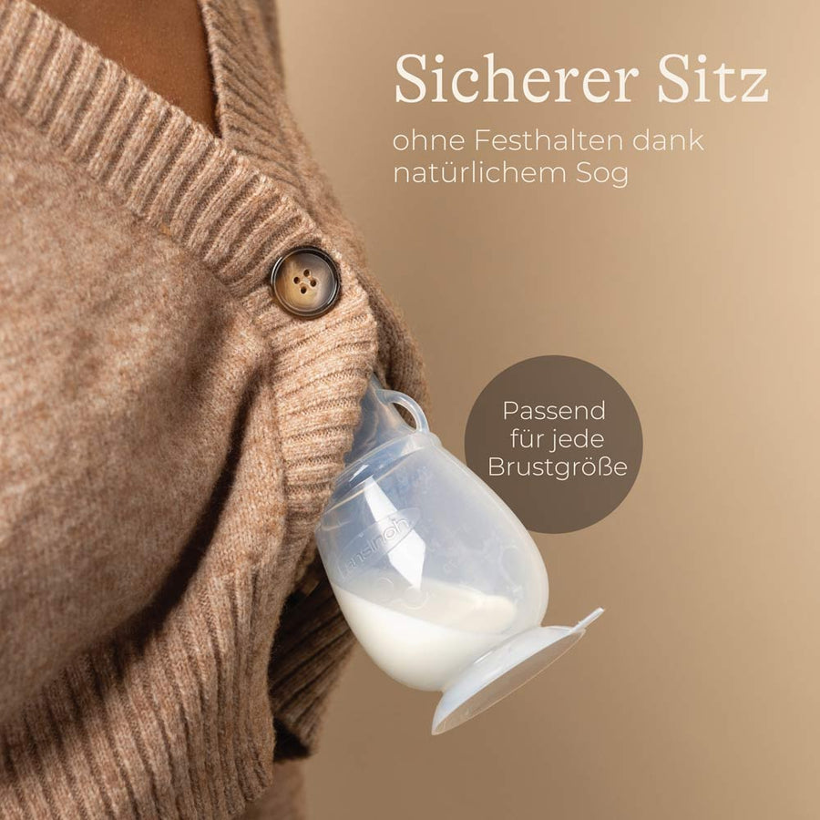 Silikon-Milchpumpe / Muttermilchauffänger von Lansinoh